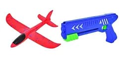 Самолет пенопластовый с запуском 255-16 33см, на запуске (пистолет), в пакете (6903317554829) Вид 2