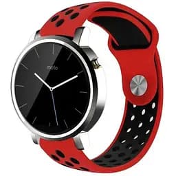 Спортивний ремінець Primo Perfor Sport для годинника Motorola Moto 360 2nd gen (42 мм ) Red Black
