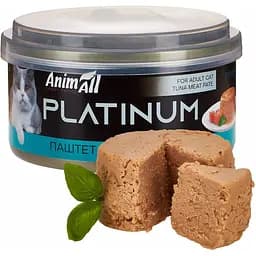 Вологий корм для котів АнімАлл Платінум паштет з тунця 70 г