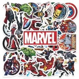 Стикерпак Марвел Месники Набір наклейок GeekLand Marvel Avengers 50 штук