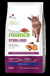 Сухий корм Trainer Adult Natural Sterilised with Salmon для стерилізованих кішок від 1 року 1.5 кг.