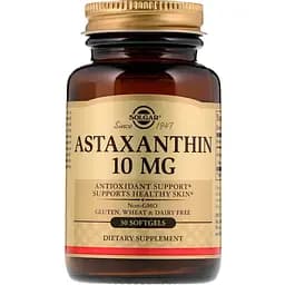 Астаксантин Solgar Astaxanthin 10 мг 30 гелевых капсул
