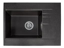Кухонна мийка Miraggio BODRUM 650 black (0002300) Граніт, Врізна, Чорний