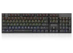 Клавиатура игровая механическая REAL-EL M13 USB RGB Black - мініатюра 1