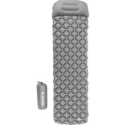 Надувной коврик Outtec 195х55х5 см с подушкой серый