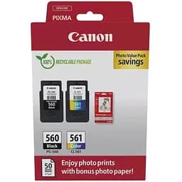 Картридж Canon PG-560/CL-561 BK+Color + Photo Paper Value Pack (3713C008)