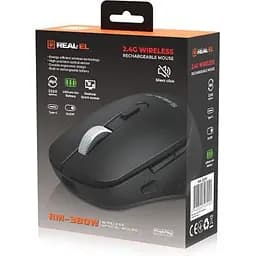 Комп'ютерна мишка Real-El RM-380W Wireless Black (EL123200057) - мініатюра 9
