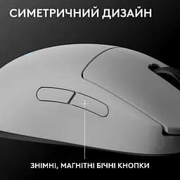 Миша Logitech G Pro 2 LightSpeed Wireless White (910-007302) - мініатюра 2