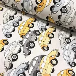 Дитяча постільна білизна в ліжечко CARS CS18, жовтий (CarsVolkswagen_52Grey_140) - мініатюра 7