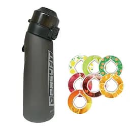 Спортивная бутылка для воды со вкусами EasyFit Air Up (7 ароматизированных капсул в комплекте), 650 мл