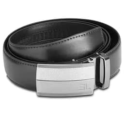 Ремінь чоловічий шкіряний Semi Line Black (P8235-0 M) 100 см