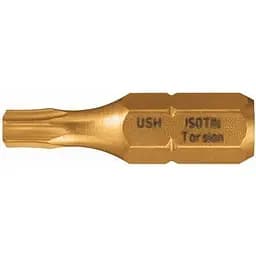 Насадка викруткова USH Isotin Torx T30x25 мм Torsion титанове покриття 10 шт. (UUSG0022398)