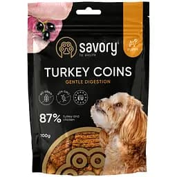 Джерки Savory монетки для цуценят з індичкою 100 г 