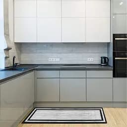 Килимок кухонний Lovely Svi - м'який з ефектом пам'яті антиковзкі - 44x150x 1 см Сіра окантовка (181223) - мініатюра 4