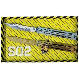 Набір сувенірних дерев'яних ножів Сувенір-декор SO-2 Метелик Legasy and Метелик Kumo SO2-3-B