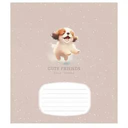 Зошит учнівський "Cute friends" 012-3292K-1 в клітинку, 12 аркушів