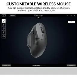 Комп'ютерна мишка Keychron M7 Wireless/Bluetooth/USB Black (M7-A1) - мініатюра 2