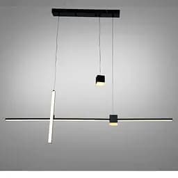 Підвісна люстра LED Diasha 5221A/1100BK чорна 27 Вт 5 м²