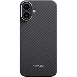 Чохол PC Pitaka with MagSafe для Apple iPhone 17 (6.3) Black / Grey - мініатюра 2