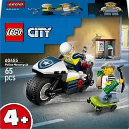Конструктор LEGO City Преследование на полицейском мотоцикле 65 деталей (60455)