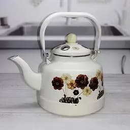 Чайник для плити Edenberg Квіти EB-3356-Flower-White 2.5 л білий