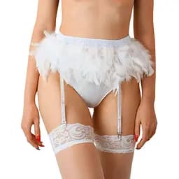 Пояс для панчіх Art of Sex - Sweet Angel колір білий One size