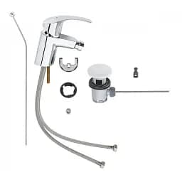 Змішувач для біде Grohe Eurosmart з донним клапаном Хром 30412 - мініатюра 5