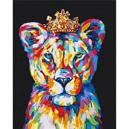 Картина за номерами Brushme Райдужний царевич лев 40x50 см