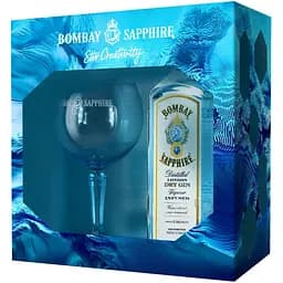 Уценка. Набор: Джин Bombay Sapphire 47% 0.7 л + бокал