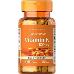 Вітамін К Puritan's Pride Vitamin K 100 мкг 100 таблеток