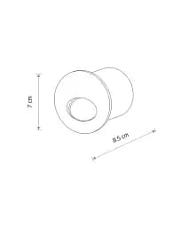 Світильник для підсвітки сходів/коридору Nowodvorski 11530 Ava LED 1x3W 3000K 40Lm IP54 чорний - мініатюра 4