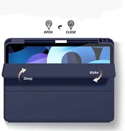 Чохол-книжка BeCover Tri Fold Soft TPU з кріпленням Apple Pencil для Apple iPad Air 11" M2/M3 2024/2025 Deep Blue (711401) - мініатюра 4