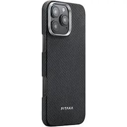 Чехол-накладка Pitaka Ultra-Slim Case Classic Twill 600D Black/Grey для iPhone 16 Pro (KI1601PA)