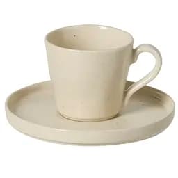Чашка Costa Nova Lagoa для чая с блюдцем 16.2 см 210 мл бежевая (560673995278)