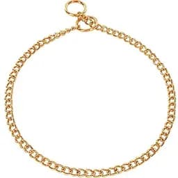 Ланцюжок-нашийник для собак Sprenger кругла ланка 2 мм, позолочена сталь (50803_075_08)