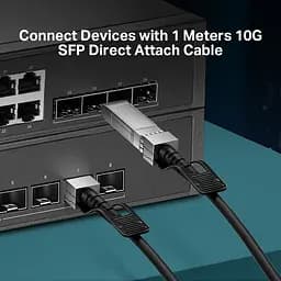 TP-Link Кабель Direct Attach SFP+ Cable for_10 Gigabit connections Up to 1m - мініатюра 3