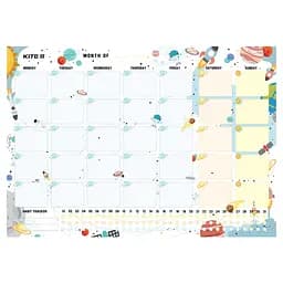 Планер настенный Kite Space на месяц сухостираемый А3 (K22-470-1)