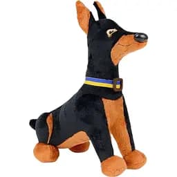 Іграшка плюшева WP Merchandise Доберман Зевс у патріотичному нашийнику - мініатюра 4