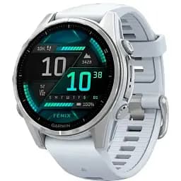 Смарт-годинник Garmin Fenix 8 43mm AMOLED Silver with Whitestone Silicone Band (010-02903-00)
