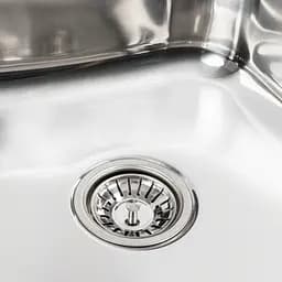 Кухонна мийка з нержавіючої сталі Platinum поліровка 6060 R (0,7/160 мм), Polish - мініатюра 5