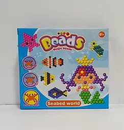 Аква мозаїка С 55950, намистини, 4 візерунки, пінцет, лопатка, в коробці (6900067559500) Блакитний