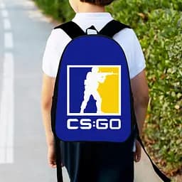 Рюкзак детский контр-страйк CS:GO "Counter-Strike" 34х27см, городской ранец для мальчика с принтом (00350)