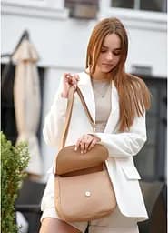 Сумка жіноча Sambag Rose BZN бежевий 20 х 24 х 7 см (94000026) - мініатюра 4