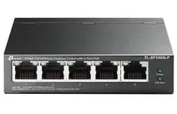 Комутатор TP-LINK TL-SF1005LP, 5x10/100 Mb/s, автоматичне визначення/AUTO MDI/MDIX, металевий корпус, керований