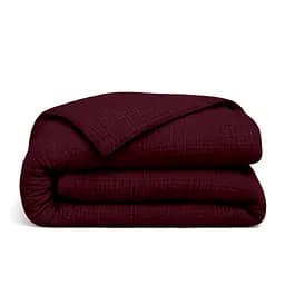 Комплект постільної білизни Cosas Ruby Євро муслін бордо (Muslin_57Bordo_El-57Bordo_200) - мініатюра 5