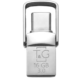 Флеш накопитель USB 16Gb T&G Metal TG104 серебристый Type-C/USB 2.0 (TG104TC-16G)