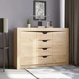 Комод для дома Эверест Либерти-1400 140х38х98.5 см дуб крафт золотой (EVR-2138)