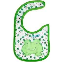 Слюнявчик тканевый Mega Zayka Frog на липучке MGZ-0614-3