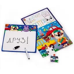 Розвиваючий набір 4 в 1 Транспорт Vladi Toys VT2002-06 пазл, розмальовка, маркер - мініатюра 2