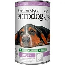 Корм вологий EuroDog Liver для собак шматочки в желе з печінкою 1,24 кг